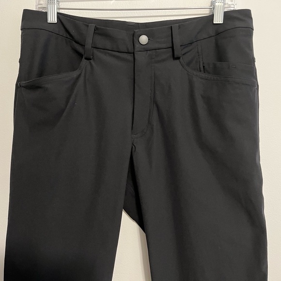 Lululemon Men’s ABC Classic Fit 5 Pocket Pants in Black. Size 34 Tall/Long - Picture 2 of 10